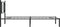 vidaXL - Bedframe - met - hoofdbord - metaal - zwart - 100x190 - cm