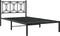 vidaXL - Bedframe - met - hoofdbord - metaal - zwart - 100x190 - cm