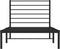 vidaXL - Bedframe - met - hoofdbord - metaal - zwart - 100x190 - cm