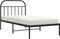 vidaXL - Bedframe - met - hoofdbord - metaal - zwart - 100x190 - cm