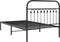 vidaXL - Bedframe - met - hoofdbord - metaal - zwart - 100x190 - cm