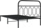 vidaXL - Bedframe - met - hoofdbord - metaal - zwart - 100x190 - cm