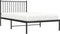 vidaXL - Bedframe - met - hoofdbord - metaal - zwart - 100x190 - cm