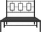 vidaXL - Bedframe - met - hoofdbord - metaal - zwart - 100x190 - cm