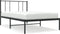 vidaXL - Bedframe - met - hoofdbord - metaal - zwart - 100x200 - cm