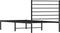 vidaXL - Bedframe - met - hoofdbord - metaal - zwart - 100x200 - cm