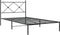vidaXL-Bedframe-met-hoofdbord-metaal-zwart-100x200-cm