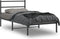 vidaXL-Bedframe-met-hoofdbord-metaal-zwart-100x200-cm
