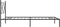 vidaXL-Bedframe-met-hoofdbord-metaal-zwart-100x200-cm