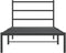 vidaXL-Bedframe-met-hoofdbord-metaal-zwart-100x200-cm