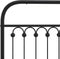 vidaXL - Bedframe - met - hoofdbord - metaal - zwart - 100x200 - cm