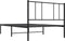 vidaXL - Bedframe - met - hoofdbord - metaal - zwart - 100x200 - cm