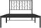 vidaXL - Bedframe - met - hoofdbord - metaal - zwart - 100x200 - cm