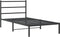 vidaXL-Bedframe-met-hoofdbord-metaal-zwart-100x200-cm