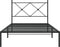 vidaXL-Bedframe-met-hoofdbord-metaal-zwart-100x200-cm