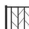 vidaXL - Bedframe - met - hoofdbord - metaal - zwart - 100x200 - cm