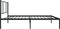 vidaXL - Bedframe - met - hoofdbord - metaal - zwart - 100x200 - cm