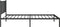 vidaXL - Bedframe - met - hoofdbord - metaal - zwart - 107x203 - cm
