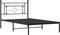 vidaXL - Bedframe - met - hoofdbord - metaal - zwart - 107x203 - cm