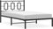 vidaXL - Bedframe - met - hoofdbord - metaal - zwart - 107x203 - cm