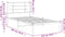 vidaXL - Bedframe - met - hoofdbord - metaal - zwart - 107x203 - cm