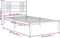 vidaXL - Bedframe - met - hoofdbord - metaal - zwart - 107x203 - cm