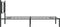vidaXL - Bedframe - met - hoofdbord - metaal - zwart - 107x203 - cm