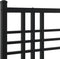 vidaXL - Bedframe - met - hoofdbord - metaal - zwart - 107x203 - cm