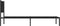 vidaXL - Bedframe - met - hoofdbord - metaal - zwart - 107x203 - cm