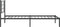 vidaXL - Bedframe - met - hoofdbord - metaal - zwart - 107x203 - cm