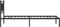 vidaXL - Bedframe - met - hoofdbord - metaal - zwart - 107x203 - cm