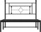 vidaXL - Bedframe - met - hoofdbord - metaal - zwart - 107x203 - cm