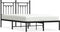 vidaXL - Bedframe - met - hoofdbord - metaal - zwart - 120x190 - cm