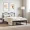 vidaXL - Bedframe - met - hoofdbord - metaal - zwart - 120x190 - cm