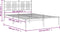 vidaXL - Bedframe - met - hoofdbord - metaal - zwart - 120x190 - cm