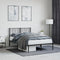 vidaXL - Bedframe - met - hoofdbord - metaal - zwart - 120x190 - cm