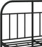 vidaXL - Bedframe - met - hoofdbord - metaal - zwart - 120x190 - cm