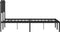 vidaXL - Bedframe - met - hoofdbord - metaal - zwart - 120x190 - cm