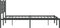 vidaXL-Bedframe-met-hoofdbord-metaal-zwart-120x190-cm
