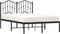 vidaXL - Bedframe - met - hoofdbord - metaal - zwart - 120x190 - cm