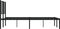 vidaXL - Bedframe - met - hoofdbord - metaal - zwart - 120x190 - cm