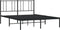 vidaXL - Bedframe - met - hoofdbord - metaal - zwart - 120x190 - cm