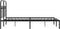 vidaXL - Bedframe - met - hoofdbord - metaal - zwart - 120x190 - cm