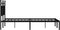 vidaXL - Bedframe - met - hoofdbord - metaal - zwart - 120x190 - cm