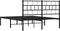 vidaXL - Bedframe - met - hoofdbord - metaal - zwart - 120x190 - cm