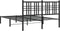 vidaXL - Bedframe - met - hoofdbord - metaal - zwart - 120x190 - cm