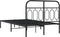 vidaXL - Bedframe - met - hoofdbord - metaal - zwart - 120x190 - cm