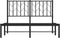vidaXL - Bedframe - met - hoofdbord - metaal - zwart - 120x190 - cm