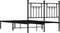 vidaXL - Bedframe - met - hoofdbord - metaal - zwart - 120x190 - cm
