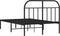 vidaXL - Bedframe - met - hoofdbord - metaal - zwart - 120x190 - cm